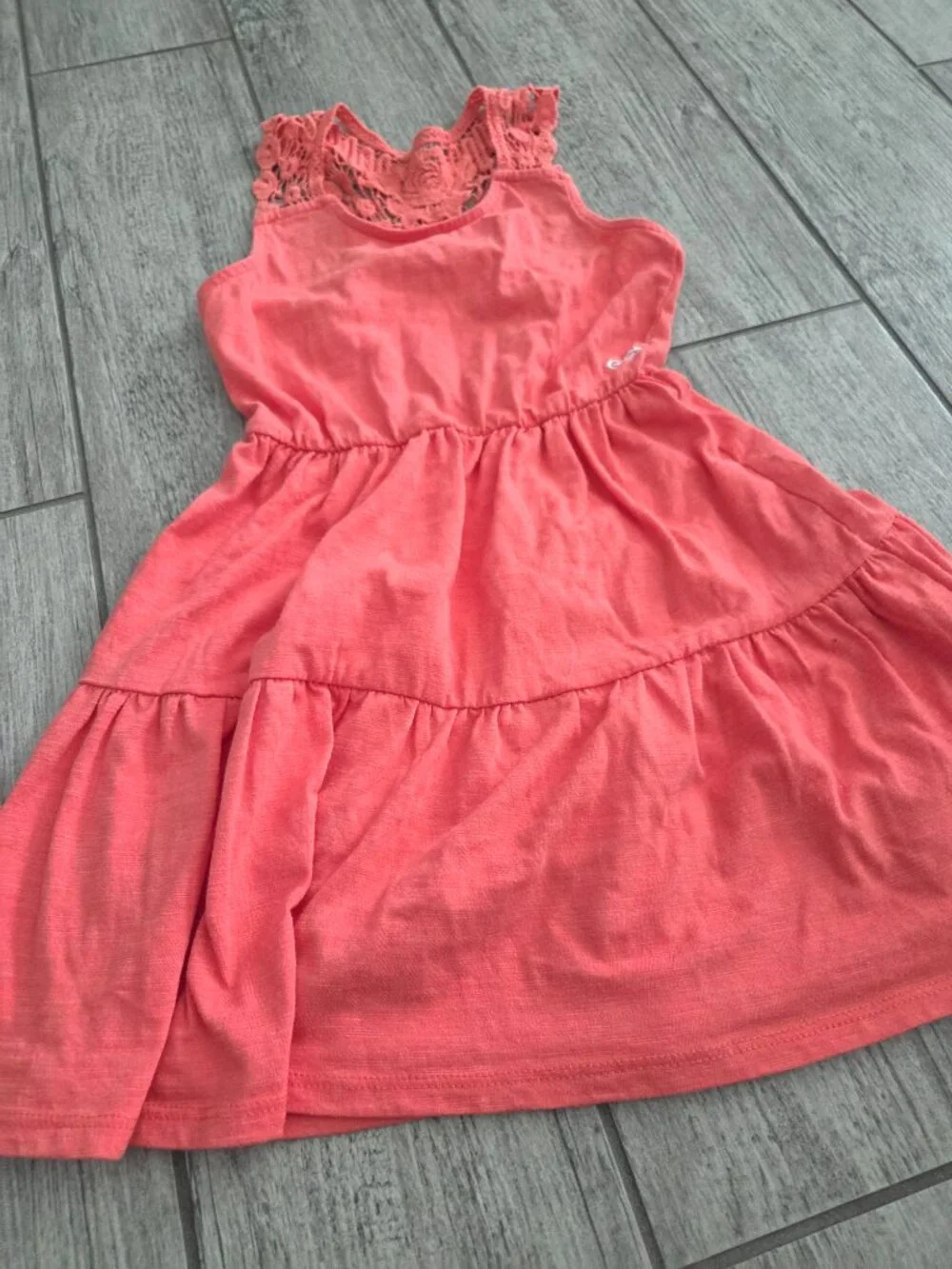 Roxy Girl Coral Crochet Lace Sleeveless Dress Size 6/XS